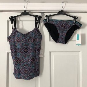 Sunsets ZANZIBAR Taylor/Low Rider Tankini 34D/M